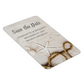 Beach Tropical Destination Wedding Save the Date Magneet (Rechterzijde)
