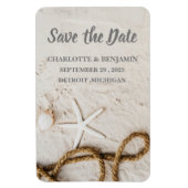 Beach Tropical Destination Wedding Save the Date Magneet (Verticaal)