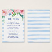 Beach Tropical Floral Colorful Weddenschap Visitekaartje