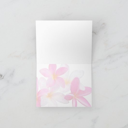 Beach Tropical Floral Hawaii Weduwschap bedankt (Binnen)