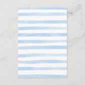 Beach Tropical Floral Waterverf Wedding Details Informatiekaartje (Achterkant)