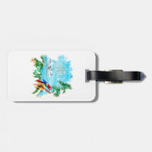 Beach Tropical Music Bagagelabel (Achterkant horizontaal)