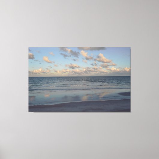 Beach Tropical Ocean Nautical Coastal Vacation Canvas Afdruk (Voorkant)