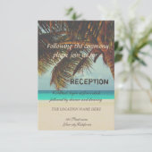 Beach Tropical, Palm Reception Kaart (Staand voorkant)