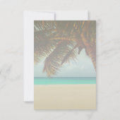 Beach Tropical, Palm Reception Kaart (Achterkant)