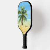 Beach Tropical Palm Tree Monogram Pickleball Paddle (Links)