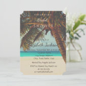 Beach Tropical, Palm Vrijgezellenfeest Kaart (Staand voorkant)