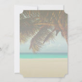 Beach Tropical, Palm Vrijgezellenfeest Kaart (Achterkant)
