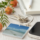 Beach Tropical Paradise Island Foto Sleutelhanger (Voorkant Rechts)