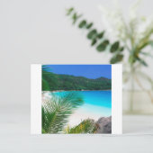 Beach Tropical Retreat Seychellen Briefkaart (Staand voorkant)