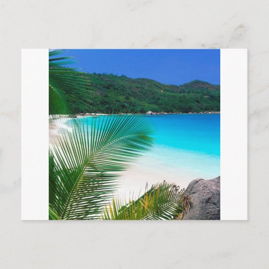 Beach Tropical Retreat Seychellen Briefkaart (Voorkant)