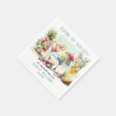 Beach Tropical Thormed Cocktails Retirement Party Servet (Hoek)