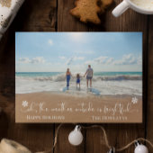 Beach Tropical Vacation Holiday, kerstfoto Feestdagenkaart