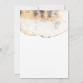 Beach Tropisch palm verlaat Gold Engagement Party Kaart (Achterkant)