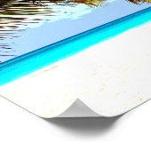 Beach tropisch poster (Hoek)