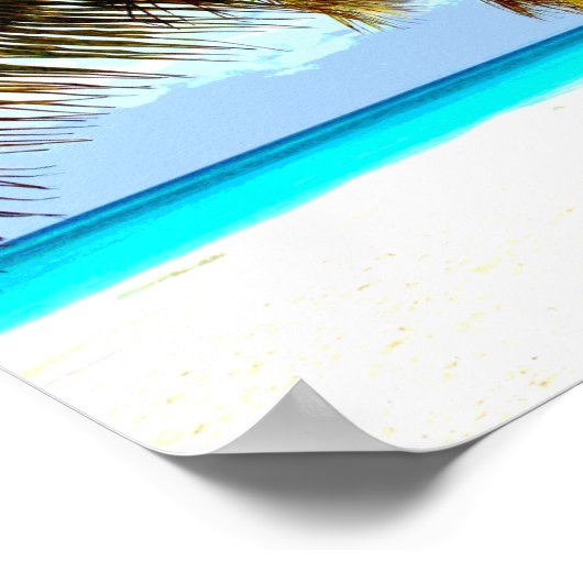 Beach tropisch poster (Hoek)