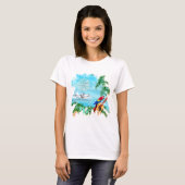 Beach tropische muziek t-shirt (Voorkant volledig)