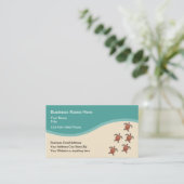 Beach tropische Natuur thema Visitekaartje (Staand voorkant)