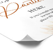 Beach tropische terracotta Laat je panties hier va Poster (Hoek)