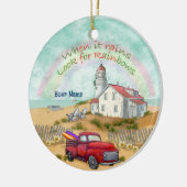 Beach Truck Lighthouse Keramisch Ornament (Links)