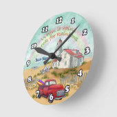 Beach Truck Lighthouse Ronde Klok (Hoek)