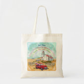 Beach Truck Lighthouse Tote Bag (Voorkant)