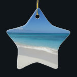Beach Turks and Caicos Dream Beach Keramisch Ornament<br><div class="desc">Op een dag genomen op een verlaten kade die bekend staat als Iguana Island... echt een van de mooiste stranden ter wereld!</div>