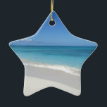 Beach Turks and Caicos Dream Beach Keramisch Ornament<br><div class="desc">Op een dag genomen op een verlaten kade die bekend staat als Iguana Island... echt een van de mooiste stranden ter wereld!</div>