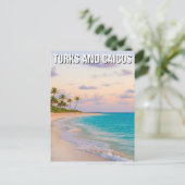 Beach Turks and Caicos Travel Briefkaart (Staand voorkant)