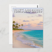 Beach Turks and Caicos Travel Briefkaart (Voorkant / Achterkant)