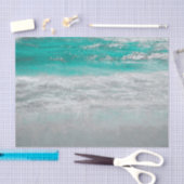 Beach Turquoise Coastal Ocean Waves Tropical Art Tissuepapier (Craft)