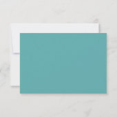 Beach Turquoise Ocean Coastal Wedding RSVP (Achterkant)