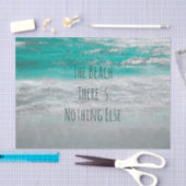 Beach Turquoise White Tropical Ocean Waves Coastal Tissuepapier (Craft)