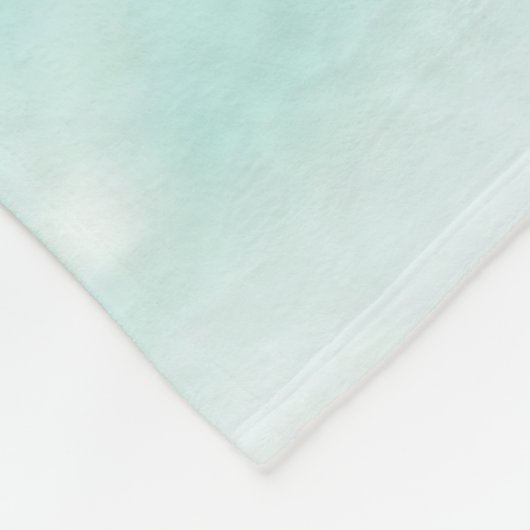 Beach Turtle Waterverf Art Fleece Deken (Hoek)