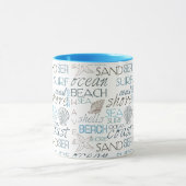 Beach Typografie Mok (Midden)