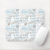 Beach Typografie Muismat (Met muis)