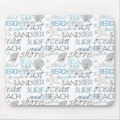 Beach Typografie Muismat (Voorkant)