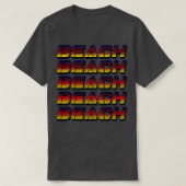 Beach Typografie T-shirt (Design voorkant)