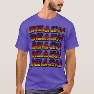 Beach Typografie T-shirt