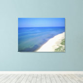 Beach Uitzicht 1 op Canvas Afdruk (Insitu (Houten vloer))