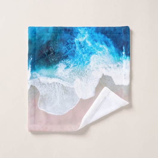 Beach Uitzicht Bad Handdoek (Wasdoekje)