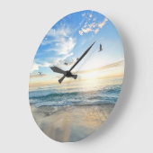 Beach Uitzicht Beauful Serene Ocean Grote Klok (Hoek)