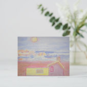 Beach Uitzicht Briefkaart (Staand voorkant)
