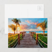 Beach Uitzicht Briefkaart (Voorkant / Achterkant)