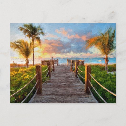 Beach Uitzicht Briefkaart (Voorkant)