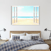 Beach Uitzicht Fake Window Home Kantoor
