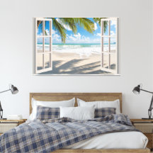 Beach Uitzicht Fake Window Home Kantoor