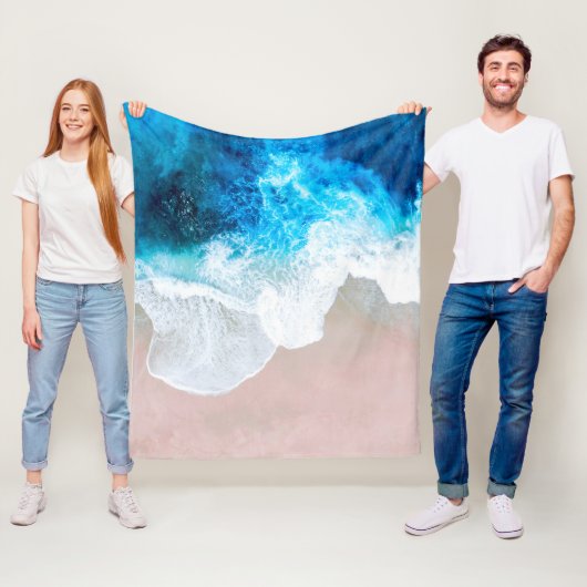 Beach Uitzicht Fleece Deken (In situ)