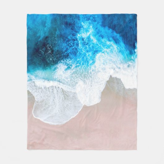 Beach Uitzicht Fleece Deken (Voorkant)