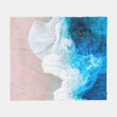 Beach Uitzicht Fleece Deken (Voorkant (Horizontaal))